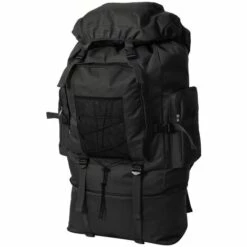 VidaXL Sac à Dos En Style D'armée XXL 100 L Noir - Noir