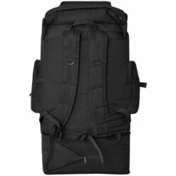 VidaXL Sac à Dos En Style D'armée XXL 100 L Noir - Noir -Cage, caisse et transport pour chien Soldes 3503054 4