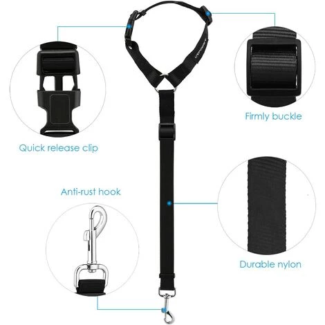 THSINDE Ceinture De Sécurité Pour Chien 2 Pièces De Ceinture De Sécurité Pour Chien Avec Appuie-tête Pour Voiture Ceinture De Sécurité Pour Voiture Réglable Ceinture De Sécurité Pour Voiture En Nylon Durable Adaptée Aux Chiens, Chats Et Animaux De Compagnie. 4 THSINDE Ceinture De Sécurité Pour Chien 2 Pièces De Ceinture De Sécurité Pour Chien Avec Appuie-tête Pour Voiture Ceinture De Sécurité Pour Voiture Réglable Ceinture De Sécurité Pour Voiture En Nylon Durable Adaptée Aux Chiens, Chats Et Animaux De Compagnie. – Image 4