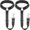 THSINDE Ceinture De Sécurité Pour Chien 2 Pièces De Ceinture De Sécurité Pour Chien Avec Appuie-tête Pour Voiture Ceinture De Sécurité Pour Voiture Réglable Ceinture De Sécurité Pour Voiture En Nylon Durable Adaptée Aux Chiens, Chats Et Animaux De Compagnie