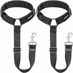 THSINDE Ceinture De Sécurité Pour Chien 2 Pièces De Ceinture De Sécurité Pour Chien Avec Appuie-tête Pour Voiture Ceinture De Sécurité Pour Voiture Réglable Ceinture De Sécurité Pour Voiture En Nylon Durable Adaptée Aux Chiens, Chats Et Animaux De Compagnie