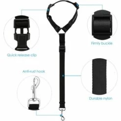 THSINDE Ceinture De Sécurité Pour Chien 2 Pièces De Ceinture De Sécurité Pour Chien Avec Appuie-tête Pour Voiture Ceinture De Sécurité Pour Voiture Réglable Ceinture De Sécurité Pour Voiture En Nylon Durable Adaptée Aux Chiens, Chats Et Animaux De Compagnie -Cage, caisse et transport pour chien Soldes 35099567 4