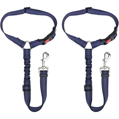 THSINDE Ceinture De Sécurité Pour Chien, 2 Pièces De Ceinture De Sécurité Pour Voiture Pour Animaux De Compagnie Appuie-tête Ceinture De Sécurité Réglable Pour Chiot Ceinture De Sécurité élastique Réfléchissante Connexion élastique à L'élastique Harnais De Voitur 1 THSINDE Ceinture De Sécurité Pour Chien, 2 Pièces De Ceinture De Sécurité Pour Voiture Pour Animaux De Compagnie Appuie-tête Ceinture De Sécurité Réglable Pour Chiot Ceinture De Sécurité élastique Réfléchissante Connexion élastique à L'élastique Harnais De Voitur