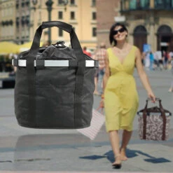 DOCOOLER Panier En Alliage D'aluminium De Vtt Haut De Gamme, Panier De Velo, Sac Avant, Panier A Degagement Rapide, Sac Pour Animaux De Compagnie, Noir - Noir -Cage, caisse et transport pour chien Soldes 35126411 3