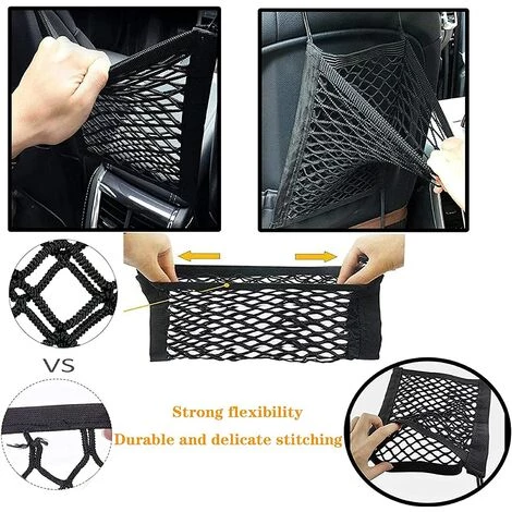 AIDUCHO Barrière De Sépararion Souple De Siège Arrière De Voiture Pour Chiens,Réduit Les Distractions Pendant La Conduite,Double Filet De Protection Bloc De Sécurité Siège Arrière Voiture 2 AIDUCHO Barrière De Sépararion Souple De Siège Arrière De Voiture Pour Chiens,Réduit Les Distractions Pendant La Conduite,Double Filet De Protection Bloc De Sécurité Siège Arrière Voiture – Image 2