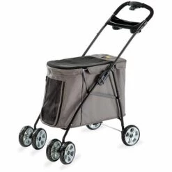 Ferplast GLOBETROTTER LARGE Poussette Pour Chiens De Taille Moyenne. Variante GLOBETROTTER LARGE - Mesures: 47 X 80 X H 100 Cm -