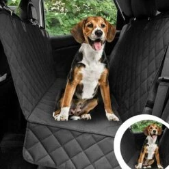 BETTERLIFE Pet Housse Protection Voiture Chien, Housse De Siège Pour Chien, Protection De Siège Chien Avec Ceinture De Sécurité Pour Animaux Domestiques, Imperméable & Antidérapant, 147 * 137cm