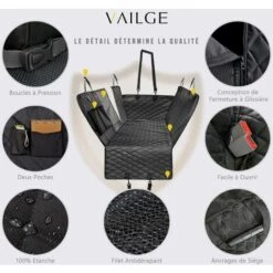 BETTERLIFE Housse Voiture Chien Imperméable Housses De Siège D'auto Pour Chien, Couverture Protection Voiture Chien Antidérapant Résistant Aux Rayures Avec Fenêtre De Visualisation Pour Voitures VUS 9 BETTERLIFE Housse Voiture Chien Imperméable Housses De Siège D'auto Pour Chien, Couverture Protection Voiture Chien Antidérapant Résistant Aux Rayures Avec Fenêtre De Visualisation Pour Voitures VUS -Cage, caisse et transport pour chien Soldes 36878890 5