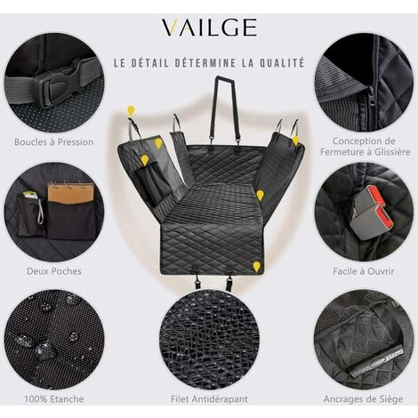 BETTERLIFE Housse Voiture Chien Imperméable Housses De Siège D'auto Pour Chien, Couverture Protection Voiture Chien Antidérapant Résistant Aux Rayures Avec Fenêtre De Visualisation Pour Voitures VUS 5 BETTERLIFE Housse Voiture Chien Imperméable Housses De Siège D'auto Pour Chien, Couverture Protection Voiture Chien Antidérapant Résistant Aux Rayures Avec Fenêtre De Visualisation Pour Voitures VUS – Image 5