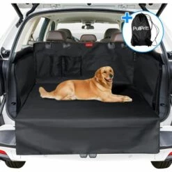 BETTERLIFE Protection Coffre Voiture Chien, Imperméable Et Antidérapant Housse Voiture Chien Avec Protection Latérale 185 X 105 Cm Convient à La Plupart Des SUV Et Fourgonnettes