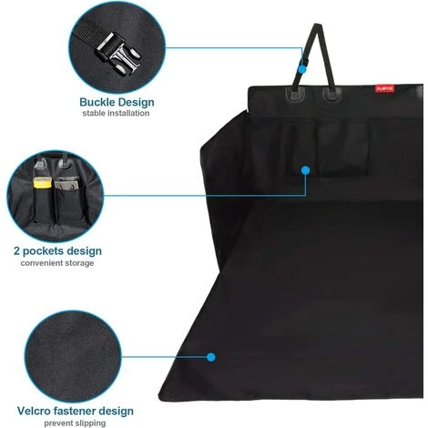 BETTERLIFE Protection Coffre Voiture Chien, Imperméable Et Antidérapant Housse Voiture Chien Avec Protection Latérale 185 X 105 Cm Convient à La Plupart Des SUV Et Fourgonnettes 2 BETTERLIFE Protection Coffre Voiture Chien, Imperméable Et Antidérapant Housse Voiture Chien Avec Protection Latérale 185 X 105 Cm Convient à La Plupart Des SUV Et Fourgonnettes – Image 2