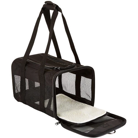 BETTERLIFE Sac De Transport à Parois Souples Pour Animal De Compagnie Noir Taille M 2 BETTERLIFE Sac De Transport à Parois Souples Pour Animal De Compagnie Noir Taille M – Image 2