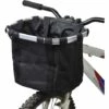 BETTERLIFE Panier De Vélo Avant Pliant,Paniers Vélo Pour Chien,Amovible Vélo Guidon Panier,Porte-Chien Chat Pour Bicyclette,Cycle Avant Toile Panier Transporteur,Facile à Installer,pour Cyclistes
