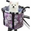 BETTERLIFE Panier De Vélo Détachables Cycle Avant Toile Panier Transporteur Sac Pet Carrier En Alliage D'Aluminium