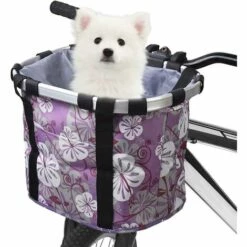 BETTERLIFE Panier De Vélo Détachables Cycle Avant Toile Panier Transporteur Sac Pet Carrier En Alliage D'Aluminium