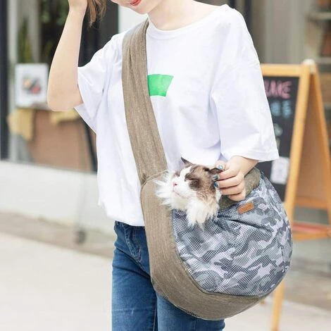 BETTERLIFE Sac De Transport Pour Petit Chien Chat Sac à Bandoulière Respirant Camouflage Sac De Voyage Chien Chiot Pour Petite Animaux Domestique Jusqu’à 7kg(Vert) 5 BETTERLIFE Sac De Transport Pour Petit Chien Chat Sac à Bandoulière Respirant Camouflage Sac De Voyage Chien Chiot Pour Petite Animaux Domestique Jusqu’à 7kg(Vert) – Image 5