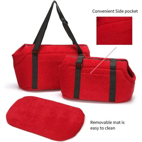 BETTERLIFE Sacs De Transport Bandoulière Pour Chiens Sac Pour Voyage Pour Transporteur Pour Chiens Chat Petit Animal De Compagnie Noir L 2 BETTERLIFE Sacs De Transport Bandoulière Pour Chiens Sac Pour Voyage Pour Transporteur Pour Chiens Chat Petit Animal De Compagnie Noir L – Image 2
