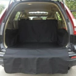 Kueatily Tapis De Coffre De Voiture Universel étanche Avec Rabat Pare-chocs, Compatible Avec Voitures, 4x4, Breaks, Camions, Hayon, SUV (long, Noir) -Cage, caisse et transport pour chien Soldes 36879472 4
