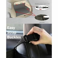 SUNFLOWER Véhicule Housse De Siège Coffre Protection Chien Couverture De Revêtement De Cargaison Animal De Compagnie Tapis Antidérapant Imperméable Universel Pour Les Camions Jeeps De SUV(132*104*43cm,gris) -Cage, caisse et transport pour chien Soldes 37469365 3