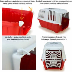 ARTPLAST Porte-chien 48x31x33 Cm. Couleurs Assorties -Cage, caisse et transport pour chien Soldes 37470718 4