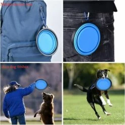 BETTERLIFE Lot De4Bols Pliables Pour Chien, Bol En Silicone D'eau Pour Chien De Voyage Portable Pour Chiot Chat Petit Et Moyen -Cage, caisse et transport pour chien Soldes 37660154 5