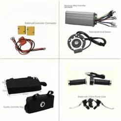 SENDERPICK Kit De Conversion De Moteur Arrière Pour Vélo électrique 26" 36 V 500 W Avec écran LCD -Cage, caisse et transport pour chien Soldes 38293360 4