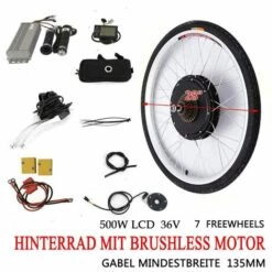 SENDERPICK Kit De Conversion Pour Vélo électrique 28" Avec écran LCD Et Moteur Arrière 36 V 500 W -Cage, caisse et transport pour chien Soldes 38293361 3
