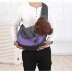 ILOVEMILAN Sac De Transport Pour Animaux Chien, Sac De Messager Pour Chien Chat, Sac à Dos De Transport, Transport Sac à Dos Chien Sac à Dos Pour Voyage, Vélo, Randonnée, Shopping（Trompette, Violet） -Cage, caisse et transport pour chien Soldes 38605774 3