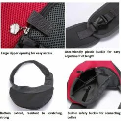 ILOVEMILAN Sac De Transport Pour Animaux Chien, Sac De Messager Pour Chien Chat, Sac à Dos De Transport, Transport Sac à Dos Chien Sac à Dos Pour Voyage, Vélo, Randonnée, Shopping（Trompette, Violet） -Cage, caisse et transport pour chien Soldes 38605774 4