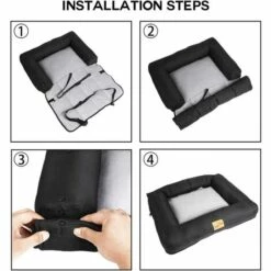 BINGO PAW Panier Chien Chat Voiture 3 En 1 Siège Auto Chien Voiture Etanche Déhoussable Pour Siège De Voiture - 56x43x10cm 9 BINGO PAW Panier Chien Chat Voiture 3 En 1 Siège Auto Chien Voiture Etanche Déhoussable Pour Siège De Voiture - 56x43x10cm -Cage, caisse et transport pour chien Soldes 39635402 5