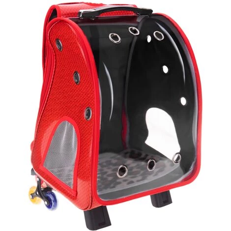 PrimeMatik - Sac à Dos à Roulettes Pour Le Transport D'animaux Domestiques, De Chats Et De Chiens 1 PrimeMatik - Sac à Dos à Roulettes Pour Le Transport D'animaux Domestiques, De Chats Et De Chiens