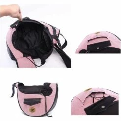 BARES Sacs De Transport Bandoulière Porteur De Compagnie Chien Chat Petit Chiot Sac À Bandoulière Voyage Tote Mains Libre Sling Pliable Sac À Dos, Gris -Cage, caisse et transport pour chien Soldes 41012127 4