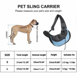 LONGZIMING Pet Sling Carrier, Petit Chien Chat Sling Sac De Transport Pour Animaux De Compagnie Sûr Réversible Confortable Lavable En Machine Poche Réglable Simple Épaule, S, Bleu Clair 9 LONGZIMING Pet Sling Carrier, Petit Chien Chat Sling Sac De Transport Pour Animaux De Compagnie Sûr Réversible Confortable Lavable En Machine Poche Réglable Simple Épaule, S, Bleu Clair -Cage, caisse et transport pour chien Soldes 41348678 5