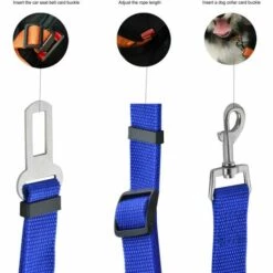 ECHOO Ceintures De Sécurité Pour Chiens, Ceinture De Sécurité Réglable Pour Animaux De Compagnie, Chat Et Voiture -Cage, caisse et transport pour chien Soldes 41379139 4