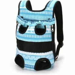 ECHOO Sacs à Dos Pour Chiens Sacs Ventral De Transport Pour Chat Sac De Voyage Pour Chien Petit Transporteur Porte Chien Ventral，Bleu，M
