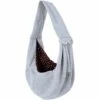 TRIOMPHE Sac De Transport Pour Chat/Chien, Single-épaule Sling Sac De Transport Pour Chien Et Chat Animaux De Compagnie Sling Sac Transporteur Titulaire, Gris