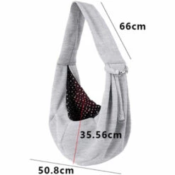 LONGZIMING Porte-bébé Pour Chien Et Chat - Sac De Papoose Réversible Mains Libres Pour Animaux De Compagnie - Réglable - Conception Souple Et Fourre-tout - Convient Aux Chiots, Petits Chiens Et Chats Pour Les Voyages En Plein Air, Gris -Cage, caisse et transport pour chien Soldes 41658656 5