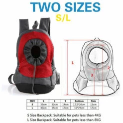 LONGZIMING Sac à Dos Pour Animaux De Compagnie, Sac Avant Chien Chat Avec Tête Respirante Pour Petits Chiens De Taille Moyenne Pour Les Randonnées De Voyage En Plein Air, Rouge, S 9 LONGZIMING Sac à Dos Pour Animaux De Compagnie, Sac Avant Chien Chat Avec Tête Respirante Pour Petits Chiens De Taille Moyenne Pour Les Randonnées De Voyage En Plein Air, Rouge, S -Cage, caisse et transport pour chien Soldes 41658796 5
