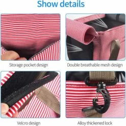 ECHOO Sac De Transport Pour Chiens Bolsos Transporteur Pour Chien Sac Pour Chat Transport Sac Transport Pour Chats Petit Chien Aérienne Approuvé，Medium，Rose -Cage, caisse et transport pour chien Soldes 41824524 4