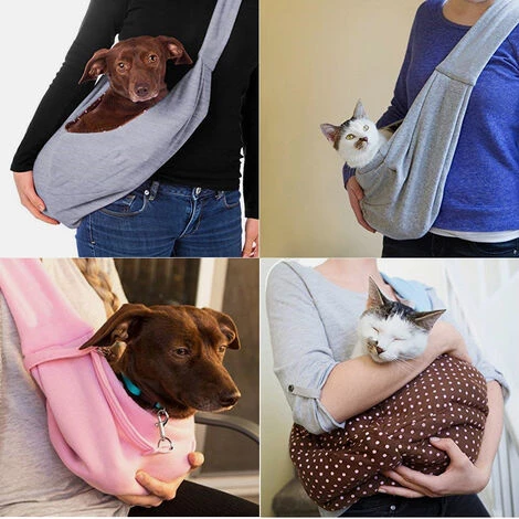 GUAZHUNIFR Sac De Transport Pour Chat/Chien, Single-épaule Sling Sac De Transport Pour Chien Et Chat Animaux De Compagnie Sling Sac Transporteur Titulaire, Guazhuni Gris 3 GUAZHUNIFR Sac De Transport Pour Chat/Chien, Single-épaule Sling Sac De Transport Pour Chien Et Chat Animaux De Compagnie Sling Sac Transporteur Titulaire, Guazhuni Gris – Image 3