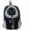Sac à Dos Pour Chien Macaron, Transporteur Pour Animaux De Compagnie Portable Et Confortable, Sac De Transport Pour Animaux De Compagnie Pour Le Vélo, La Randonnée, Les Voyages, Le Shopping (S, Noir)
