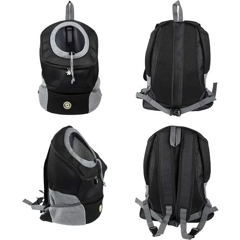 Sac à Dos Pour Chien Macaron, Transporteur Pour Animaux De Compagnie Portable Et Confortable, Sac De Transport Pour Animaux De Compagnie Pour Le Vélo, La Randonnée, Les Voyages, Le Shopping (S, Noir) 3 Sac à Dos Pour Chien Macaron, Transporteur Pour Animaux De Compagnie Portable Et Confortable, Sac De Transport Pour Animaux De Compagnie Pour Le Vélo, La Randonnée, Les Voyages, Le Shopping (S, Noir) – Image 3