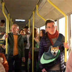 Sac De Transport Chien Macaron Sac à Bandoulière Pour Chat Chiot Réglable Sac De Voyage Pour Petits Animaux Sac à Main Chien Avec Pochette En Filet Respirant Sacoche Chien Portable Pour Marché Extérieur（petit -Cage, caisse et transport pour chien Soldes 42741122 3