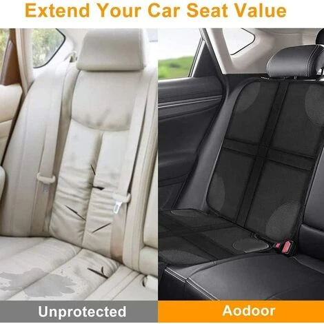 TANABATA Protection Siege Voiture, Protecteur De Siège Voiture Avec Poches Organisateur, Couvre Siege Auto Confort Pour Enfants, Housse Siege Voiture Protection Voiture Chien (Noir 1pcs) 4 TANABATA Protection Siege Voiture, Protecteur De Siège Voiture Avec Poches Organisateur, Couvre Siege Auto Confort Pour Enfants, Housse Siege Voiture Protection Voiture Chien (Noir 1pcs) – Image 4
