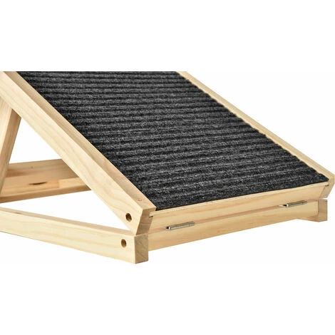 DAY PLUS Rampe Pour Chien/chat Réglable En Hauteur 2 Marches Rampe Pour Chien Escalier En Bois Pliable 3 DAY PLUS Rampe Pour Chien/chat Réglable En Hauteur 2 Marches Rampe Pour Chien Escalier En Bois Pliable – Image 3