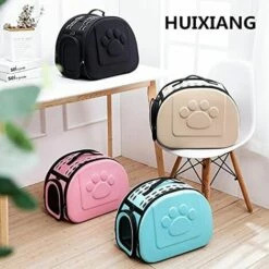 ALMI Sac De Transport Pour Chien Sac Transport Chat Chien Sac Transport Pour Animaux De Compagnie Respirant Et Pliable Pour Chats Chiens, Adapté Aux Chats Et Aux Chiens De Petite Et Moyenne Taille Rose36*20*23cm -Cage, caisse et transport pour chien Soldes 43884988 3