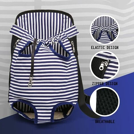 ALMI Sac De Transport Pour Chien Sac De Transport Pour Chien/Chat Animaux De Compagnie, Sac à Dos à Bandoulière Double Réglable Pour Chien/Chat Pour La Marche, La Randonnée, Le Vélo Et La Moto (L, Bleu) 5 ALMI Sac De Transport Pour Chien Sac De Transport Pour Chien/Chat Animaux De Compagnie, Sac à Dos à Bandoulière Double Réglable Pour Chien/Chat Pour La Marche, La Randonnée, Le Vélo Et La Moto (L, Bleu) – Image 5