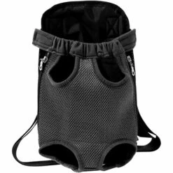 ALMI Sac De Transport Pour Chien Sac à Dos Chat Et Chien, Sangle à Dos Pour Animal De Compagnie Et Porte-Chien, Adapté Aux Voyages, Randonnées Et Camping Petits Chiens Et Chats, Sac Chien Extérieur Réglable, Petite Taille-Noir