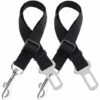 BARES Voiture Ceinture De Securite Pour Chien Indéchirable Réglable, 2 Pcs Harnais Voiture Chien Voiture Universel