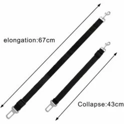 BARES Voiture Ceinture De Securite Pour Chien Indéchirable Réglable, 2 Pcs Harnais Voiture Chien Voiture Universel -Cage, caisse et transport pour chien Soldes 44486685 4